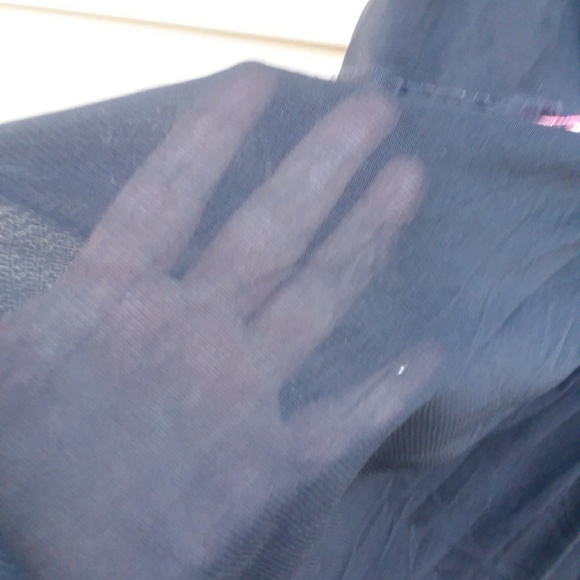 Lane Bryant 26/28 Sheer Black Empire Waist Top - Picture 7 of 7